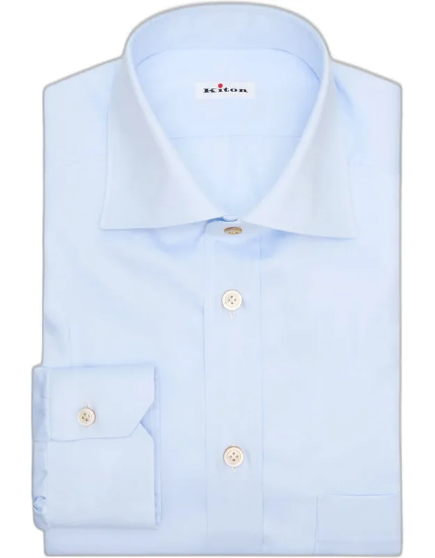 Cotton Chest-pocket Dress Shirt