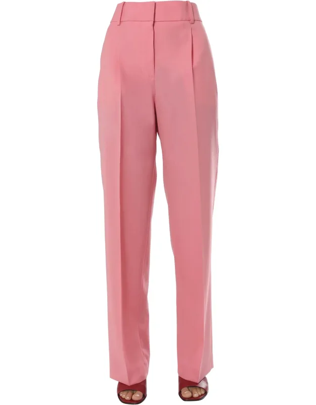 Regular Fit Pants 100% Cotton Made In Italy
