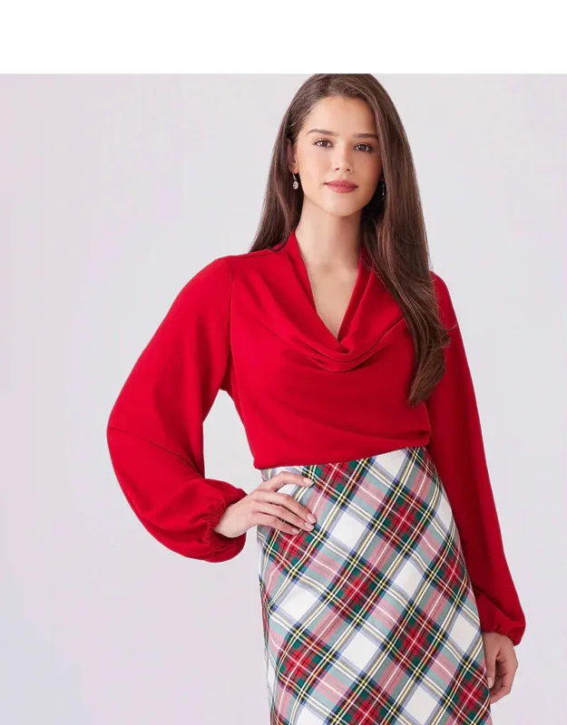 Drape Cowl Neck Top