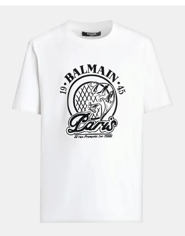 Floral Logo Graphic Crewneck T-shirt