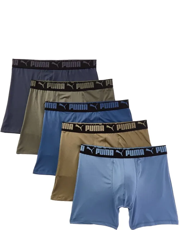 Puma Set Of 5 Boxer Brief Moisture Wicking Design