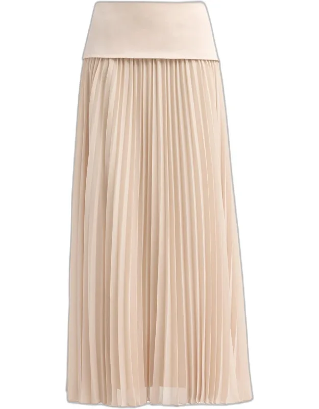 Pleated Maxi Skirt