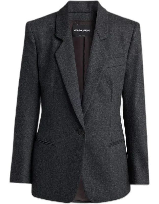 Wool-cashmere Blazer
