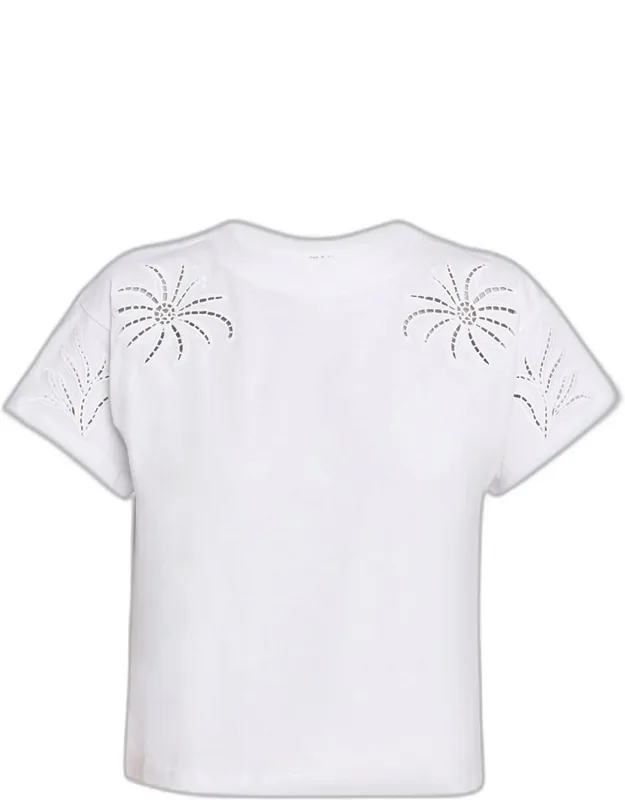 Floral Cut-out Tee