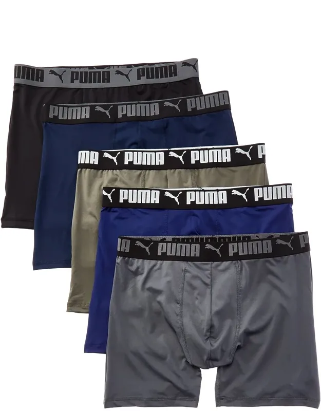 Set Of 5 Performance Boxer Briefs