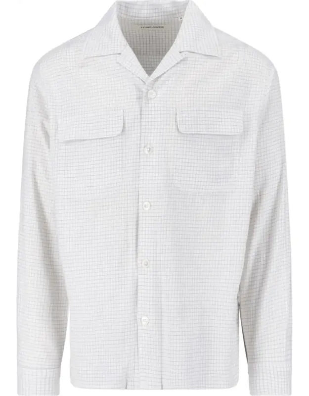Checked Cotton Bowling Shirt