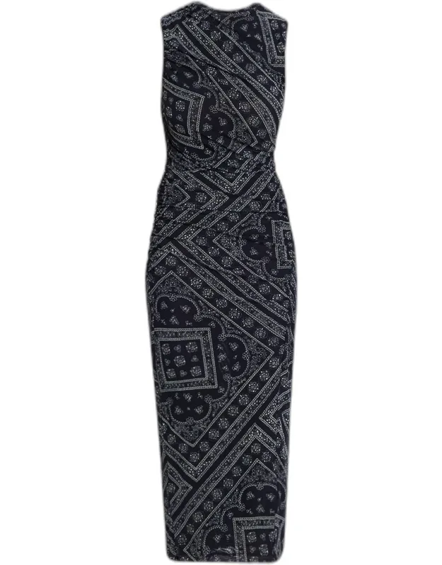 Bandana-print Midi Dress
