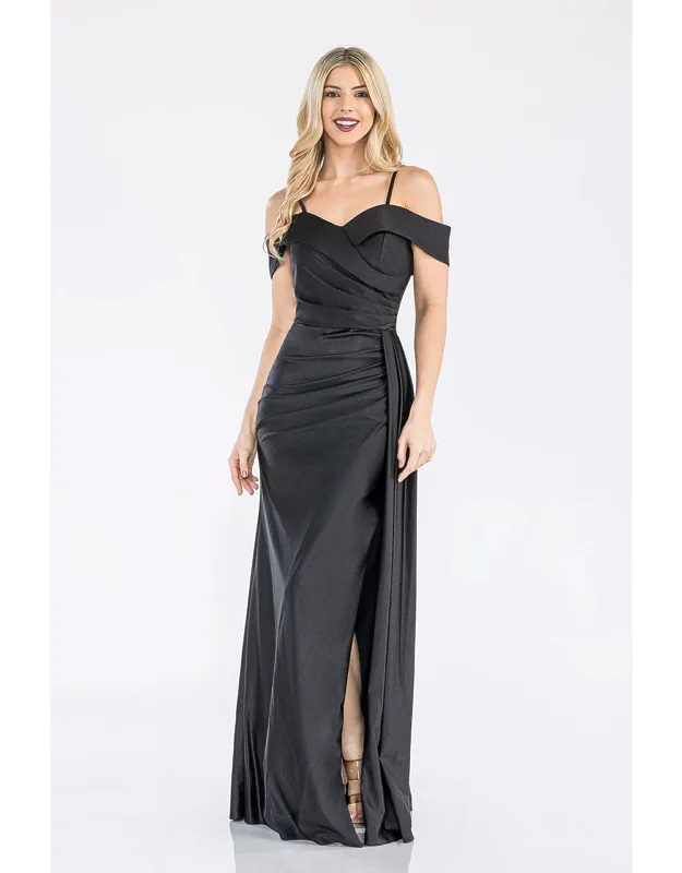 Formal Dress Off The Shoulder Ruched Prom Gown