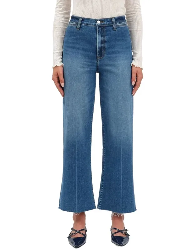 Pleaser High Rise Wide Ankle Jeans