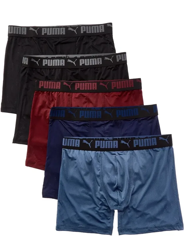Set Of 5 Mesh Boxer Briefs