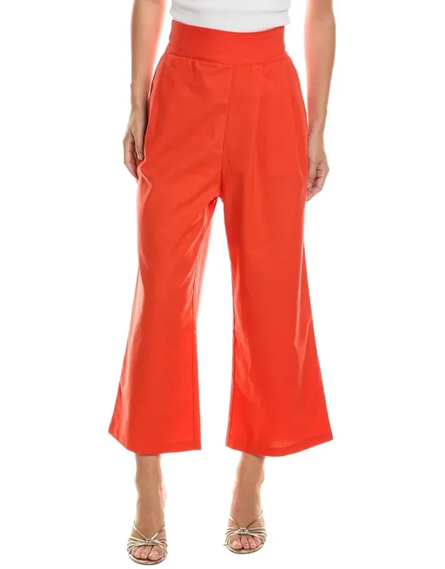 Linen-blend Pants