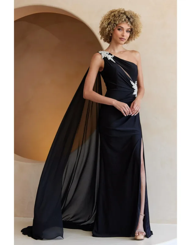 Asymmetrical Mermaid Prom Gown