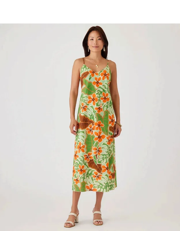 Pallie Bias Cut Midi Dress