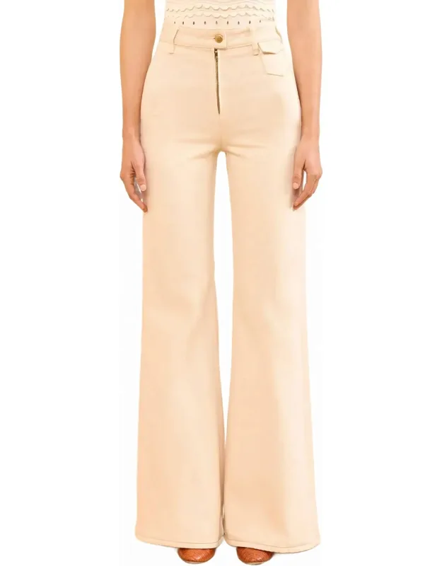 Odelia High Rise Wide Flare Jeans