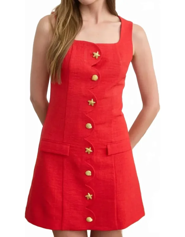 Button Up Mini Dress