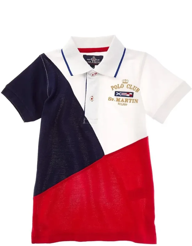 Polo Club St. Martin Polo Shirt, Splayed Collar, Logo Detailing