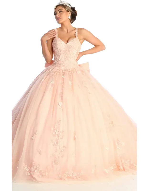 Quinceanera Dress Ball Gown Glitter Train Sweet