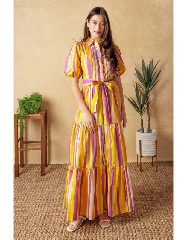Soiree Sweetness Poplin Maxi Dress