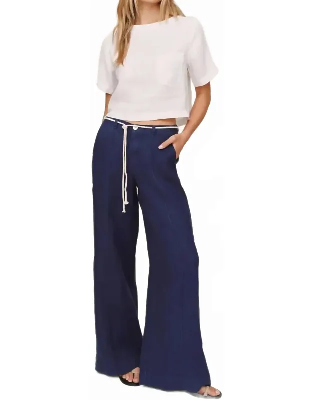 Clean Waist Pintuck Wide Leg Pants