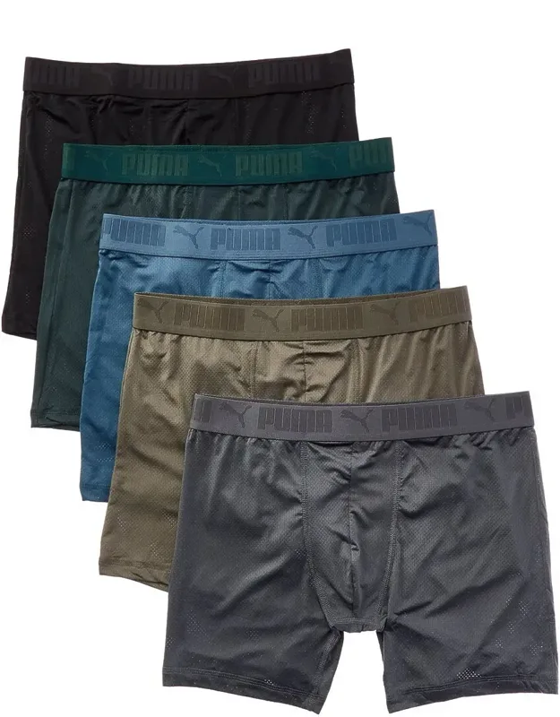 Set Of 5 Mesh Boxer Briefs
