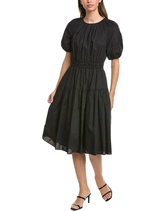 Poplin Smocked Dress