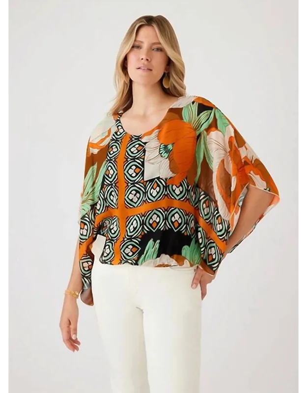 Mazzie Blouson Sleeve Scarf Top