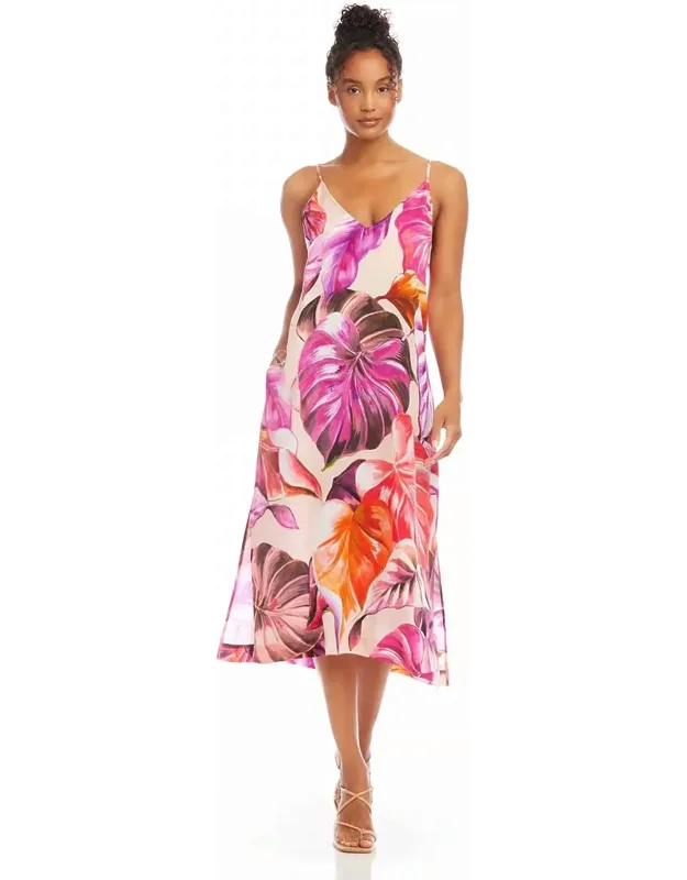 Patrice Side Slit Midi Dress