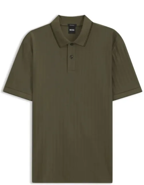 Striped Cotton Polo Shirt