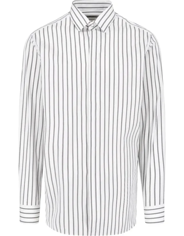 Vertical Striped Casual Shirt