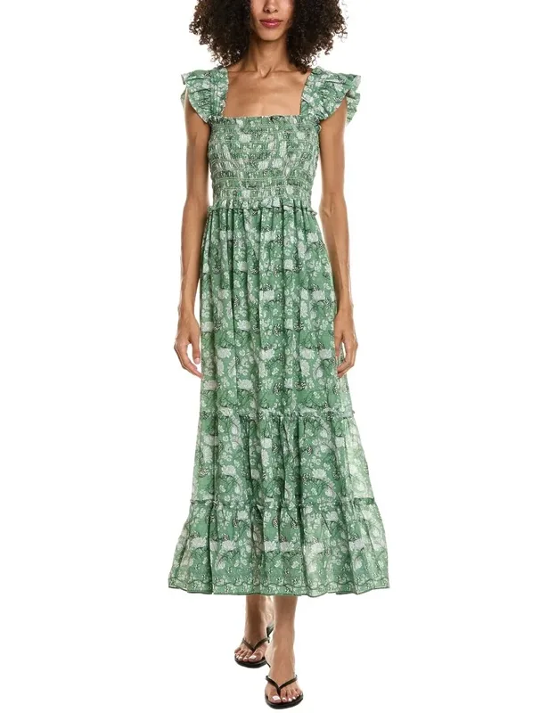 Flutter Sleeve Maxi Dress