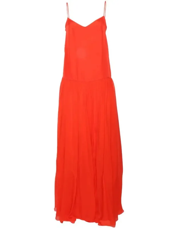 Flowing Silk Maxi Dress