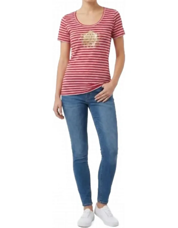 Stripe Foil Crest Shirt