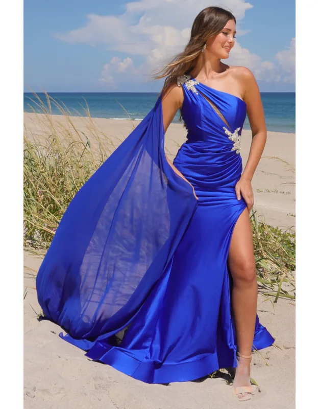 Asymmetrical Mermaid Prom Gown