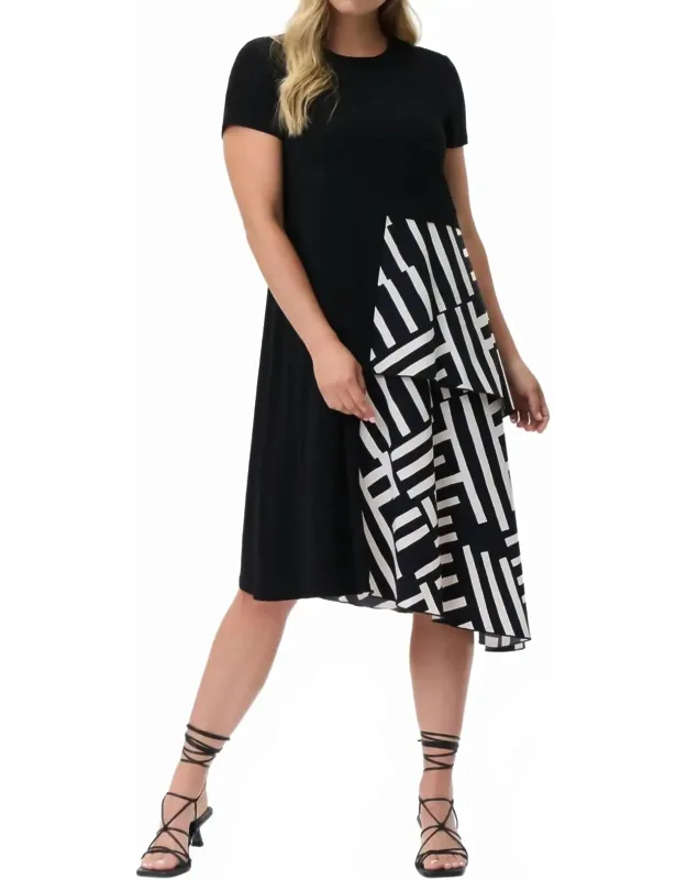 Silky Knit Woven Midi Dress