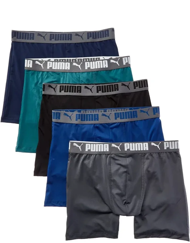 Set Of 5 Performance Boxer Briefs