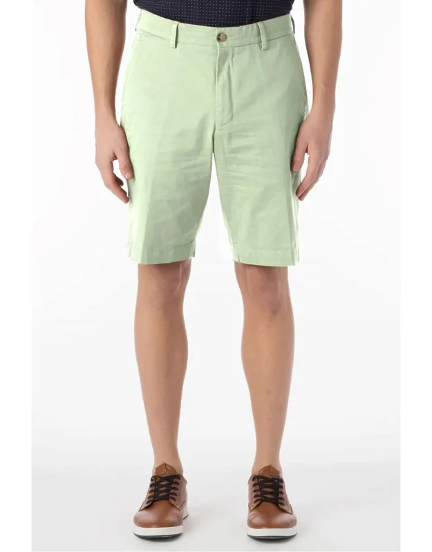 Stretch Cotton Linen Shorts