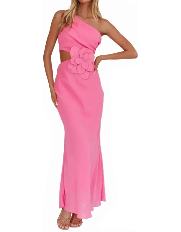 Asymmetric One-shoulder Dress