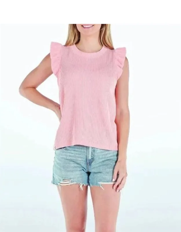 Ruffle Knit Tee
