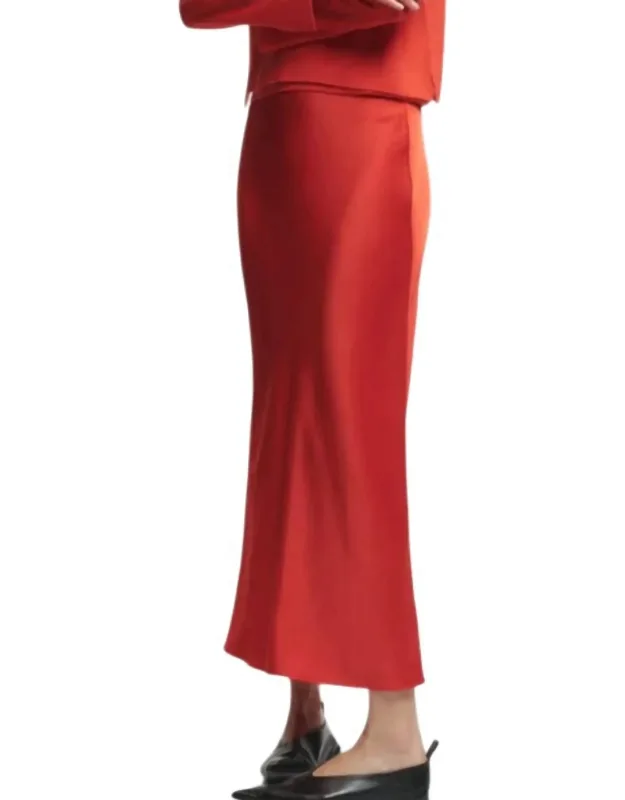 Talia Charmeuse Maxi Skirt
