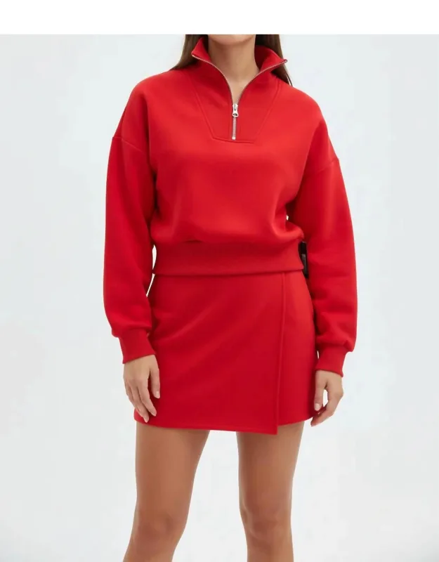 Half Zip Pullover Lounge Top