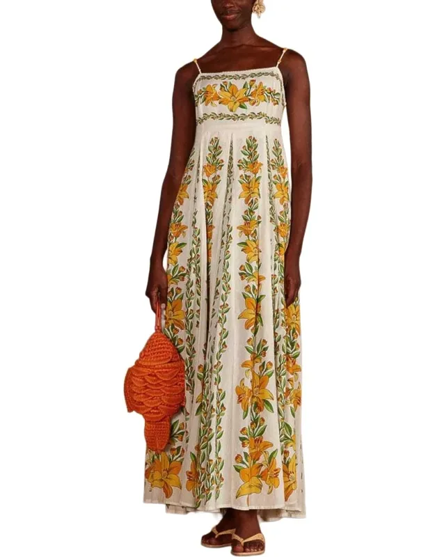 Maxi Dress With Vibrant Prints And Flowing Cuts
