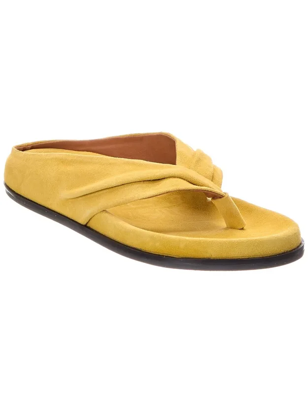Draped Suede Sandals