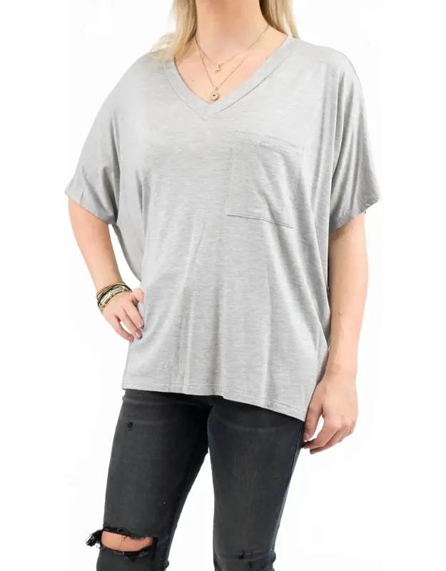 Soft Drape Pocket Tee