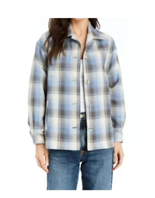 Peyton Cotton Plaid Car Coat