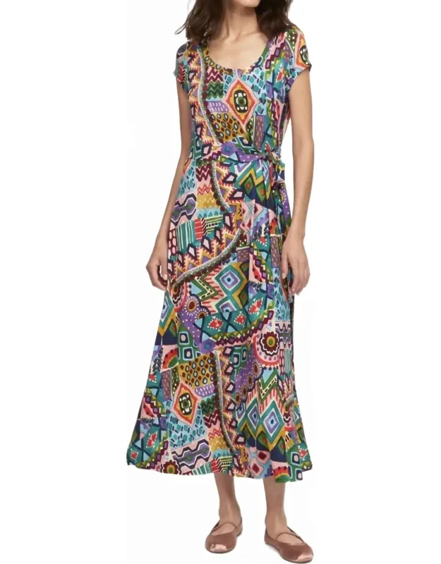 Faux-wrap Dress