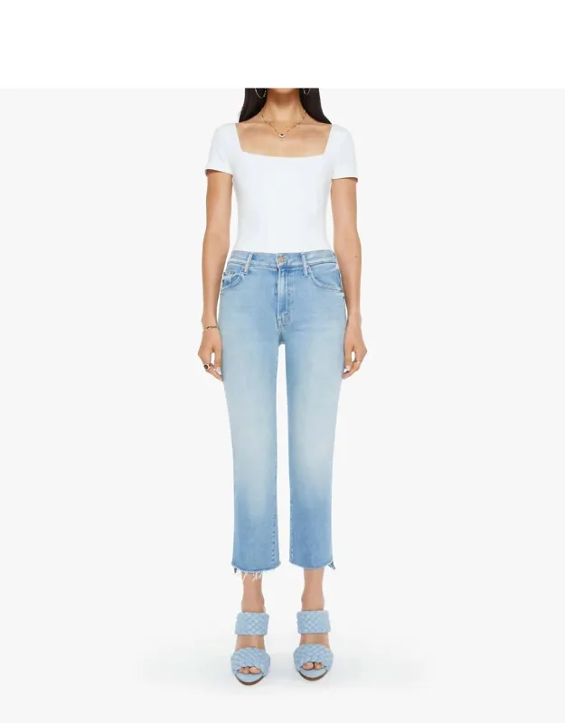 Insider Crop Fray Denim Jeans
