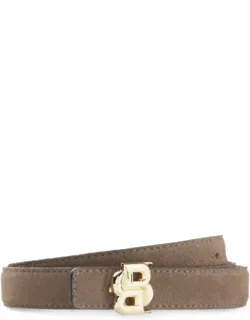 Reversible Leather Belt With Light Gold Hardware