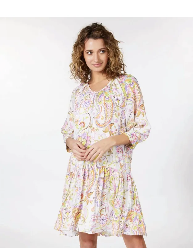 Beloved Flower Print Mini Dress