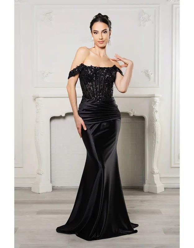 Mermaid Strapless Prom Gown