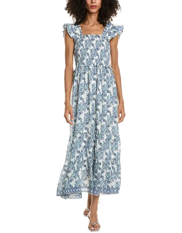 Flutter Sleeve Maxi Dress